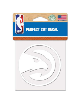 Wincraft Nba Atlanta Hawks Decal4X4 Perfect Cut White Decal Team Colors One Size