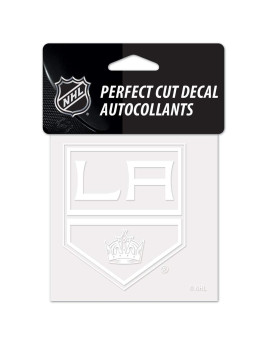 Wincraft Nhl Los Angeles Kings 4X4 Perfect Cut White Decal One Size Team Color