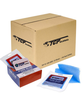 Tcp Global - Pure Blue Superior Tack Cloths - Tack Rags (Case Of 144) - Automotive Car Painters Professional Grade - Wax And Silicone Free Anti-Static