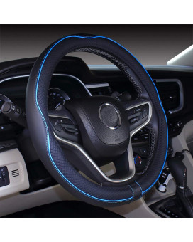 Truck Steering Wheel Cover (162-167, Black Blue)