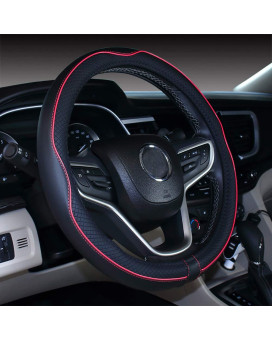 18 Inch Steering Wheel Cover (18, Black Red)