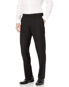 carkartEssentials Mens Classic-Fit Wrinkle-Resistant Stretch Dress Pant, Black, 32W X 31L