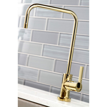 Kingston Brass KS6192CTL Continental Water Filtration Faucet, Polished Brass