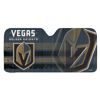 Fanmats 60074 Nhl Vegas Golden Knights Windshield Sun Auto Shade, Sun Shield Sun Visor Accordion Tri-Fold For Storage 59 X 295, Colorful Team Design