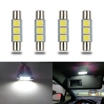 Ibrightstar Newest 9-30V Super Bright 29Mm 6614F 6612F Led Bulbs For Car Sun Interior Vanity Mirror Sun Visor Lights, Xenon White