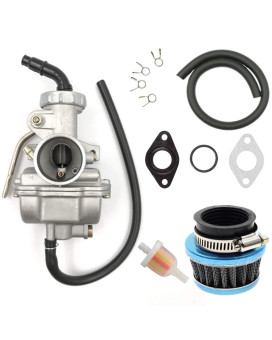 Pz20 Carburetor Set With Air Filter And Fuel Filter Atv Carb For 50Cc 70Cc 80Cc 90Cc 110Cc 125Cc Taotao Baja Coolster Pit Bike Dirtbike