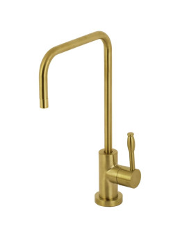 Kingston Brass KS6197NKL Nustudio Single-Handle Cold Water Filtration Faucet, Brushed Brass