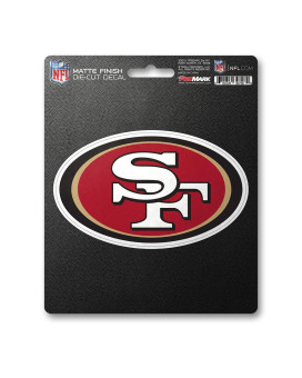 Fanmats Nfl - San Francisco 49Ers Decal 5X6.25 Sheet