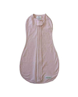 Woombie Original Baby Swaddling Blanket - Soothing, Cotton Baby Swaddle - Wearable Baby Blanket, Princess Pink, 14-19 Lbs
