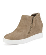 Dream Pairs Womens Taupe Casual Platform Wedge Sneaker Booties Size 85 M Us Wedge-Snkr-2