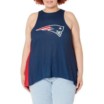 New England Patriots Nfl Womens Tie-Breaker Sleeveless Top - S