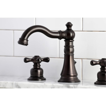 Kingston Brass FSC1975AX American Classic Widespread Bathroom Faucet, Oil Rubbed Bronze