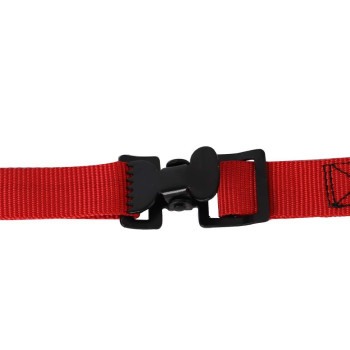 Xstrap Standard 4Pk 1 X 5-12Ft Just Clip All-Purpose Lashing Strap, Alligator Thumb Buckle Cargo Secure Utility Webbing, Red