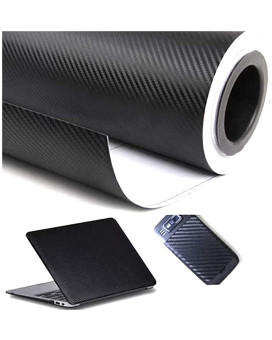 Laosiji 3D Carbon Fiber Vinyl Waterproof Adhesiveadhesive Cover Black Suitable For Carsstickers For Carmotorcycle Wrapdiy 1520Mm X 300Mm