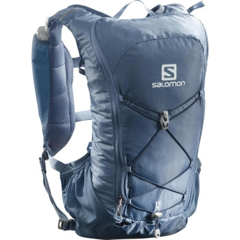 Salomon Agile 12 Hydration Pack With Flask For Trail Running, Copen Bluedark Denim, Ns