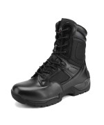 Nortiv 8 Mens Military Tactical Work Boots Side Zip Hiking Motorcycle Combat Bootie Black Size 15 M Us Response