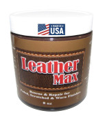 Blend It On Leather Max Large Project 8 Ounce Jar Refinish For Your Furniture, Jacket, Sofa Or Car Seat, (Dark Brown) Super Easy Instructions, Restore Any Material, Bonded, Pleather, Genuine