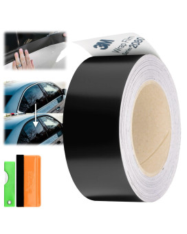 4 Inches X 75 Feet 3M 1080 2080 Satin Black Vinyl Wrap Kit For Black Out Chrome Delete Window Trim Door Trim Free Tool Kit