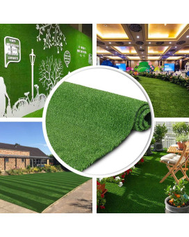 Synthetic Artificial Grass Turf 11Ftx54Ft, Indoor Outdoor Balcony Garden Pet Rug Turf Home Decor, Faux Grass Rug Carpet With Drainage Holes