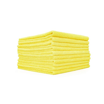 The Rag Company - Edgeless 300 - Microfiber Detailing Towels, Perfect For Removing Polishes, Sealants, And Glaze Great For Interior Cleaning And Dirty Jobs 300Gsm, 16In X 16In, Yellow (10-Pack)