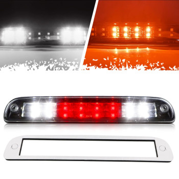 Led Third 3Rd Brake Light, High Mount Stop Light Rear Tail Light For 99-16 Ford F250 F350 Super Duty, 01-05 Explorer, 93-11 Ford Ranger, 94-10 Mazda (Black Housing Clear Lens)