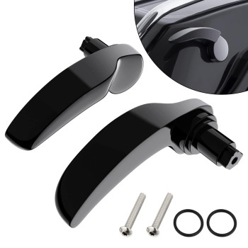 Amazicha Gloss Black Saddlebag Latch Kit Saddle Bag Lifter Compatible For Harley Davidson Touring Street Glide, Electra Glide, Road King, Road Glide, Ultra Limited, Flhr Flht Flhx Flhtk 2014-2023