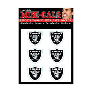 Nfl Las Vegas Raiders Face Tattoos Team Colors One Size