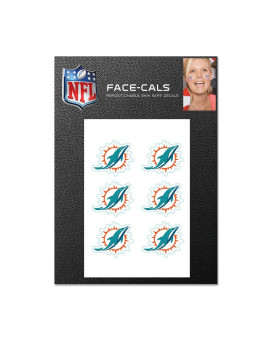 Wincraft Nfl Miami Dolphins Face Tattoos Team Colors One Size