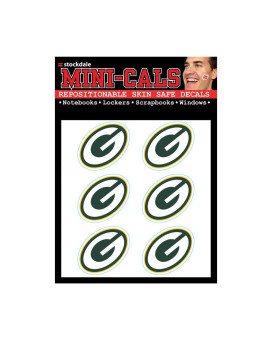 Wincraft Nfl Green Bay Packers Face Tattoos Team Colors One Size