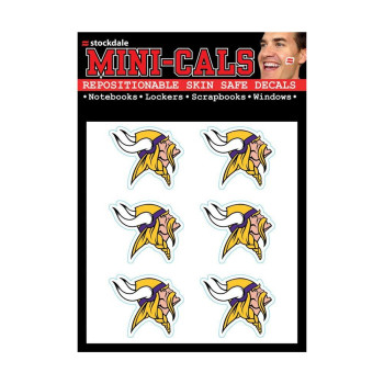 Wincraft Nfl Minnesota Vikings Face Tattoos Team Colors One Size