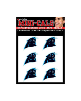 Wincraft Nfl Carolina Panthers Face Tattoos Team Colors One Size