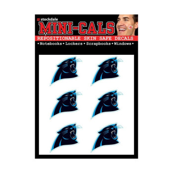 Wincraft Nfl Carolina Panthers Face Tattoos Team Colors One Size