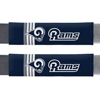 Fremont Die Nfl Los Angeles Rams Rally Seat Belt Pads, Universal Fit, Universal Fit, Team Colors