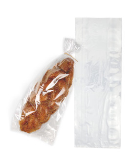 APQ Clear Poly Gusseted Bags 5.5 x 4.75 x 15, Pack of 100 Clear Plastic Bags for Gifts Polyethylene 0.65 Mil, Waterproof Clear Plastic Treat Bags for Storing Food, Accessories