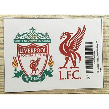 Fc Liverpool Footboll Soccer Decal Vinyl (Any Sizes) Stickers For Fans / Youll Never Walk Alone (3")