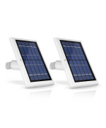 Wasserstein 2W 6V Solar Panel With 13.1Ft/4M Cable Compatible With Arlo Ultra/Ultra 2, Arlo Pro 3/Pro 4, & Arlo Floodlight Only (2-Pack, White) - Camera Not Included