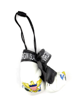 Red Hat Ent Hanging Car Mirror Mini Boxing Gloves (Virgin Islands)