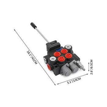 Mophorn Hydraulic Valve 2 Spool Hydraulic Joystick Control Valve 11Gpm Hydraulic Directional Control Valve Double Acting For Tractors Loaders Tanks