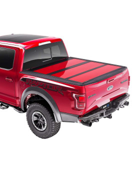 A.R.E. Fusion Painted Hard Fold Truck Bed Tonneau Cover Ar22019L-Rr Fits 2015 - 2020 Ford F-150 5 6 Bed (67.1) Paint Code: Rr Ruby Red