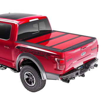 A.R.E. Fusion Painted Hard Fold Truck Bed Tonneau Cover Ar22019L-Rr Fits 2015 - 2020 Ford F-150 5 6 Bed (67.1) Paint Code: Rr Ruby Red