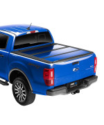 A.R.E. Fusion Painted Hard Fold Truck Bed Tonneau Cover Ar22022L-J7 Fits 2019 - 2021 Ford Ranger 5 Bed (41.6) Paint Code: J7 Magnetic Effect