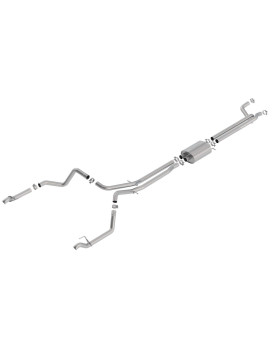 Borla 140778 S-Type Axle-Back Exhaust System 2.75 In. Into Muffler True Dual Single Split Rear Exit For Use Wfactory Fascia Tips S-Type Axle-Back Exhaust System