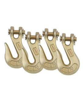 Mytee Products (4 Pack) 516 Grade 70 Clevis Grab Hooks Wrecker Tow Chain Flatbed Truck Trailer