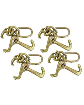 Mytee Products (4 Pack) Rtj Cluster Hook Heavy Duty Wrecker Hauler Tow Towing Truck Chain Pair R T J