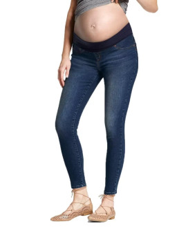 Super Comfy Stretch Womens Skinny Maternity Jeans Pm5486Sx Medium Blu 2X