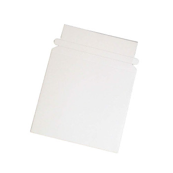 Maxtek CD/DVD Disc White Cardboard Mailers, 6 x 6 3/8 Inches, Self Seal Adhesive Flap, 25 Pack.