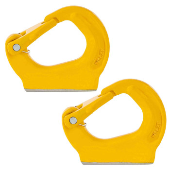 Mytee Products 2 Ton Weld on Anchor Hook G80 Wrecker Crane Tractor Rigging Lifting 4400 Lbs Load Limit (2 Pack)