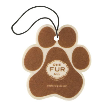 One Fur All Pet House Car Air Freshener, Pack Of 4 -Vanilla Sandalwood- Non-Toxic Auto Air Freshener, Pet Odor Eliminating Air Freshener For Car, Ideal For Small Spaces, Dye Free Dog Car Air Freshener
