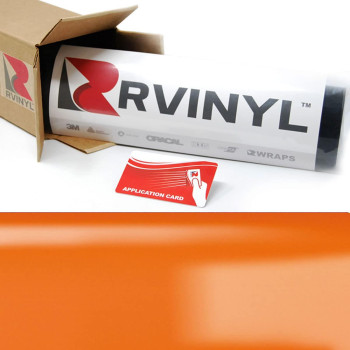 3M 2080 G24 Gloss Deep Orange 5Ft X 1Ft Wapplication Card Vinyl Vehicle Car Wrap Film Sheet Roll