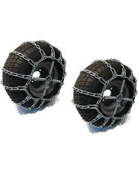 The Rop Shop Pair Of 2 Link Tire Chains Tensionersa26X12X12Afor Snow Blowers, Lawn Garden Tractors, Mowers Riders, Utv, Atv, 4-Wheelers, Utility Vehicles